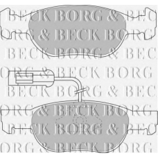BBP1418 BORG & BECK Комплект тормозных колодок, дисковый тормоз