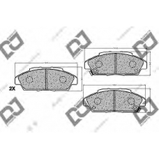 BP1219 DJ PARTS Комплект тормозных колодок, дисковый тормоз