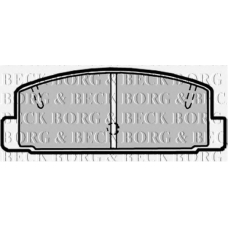BBP1816 BORG & BECK Комплект тормозных колодок, дисковый тормоз