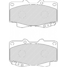 FSL1852 FERODO Комплект тормозных колодок, дисковый тормоз