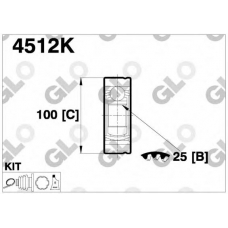 4512K GLO Шарнирный комплект, приводной вал