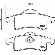 8DB 355 009-891 HELLA PAGID Комплект тормозных колодок, дисковый тормоз