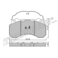 604.0 TRUSTING Комплект тормозных колодок, дисковый тормоз