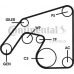 6PK2260D1 CONTITECH Поликлиновой ременный комплект