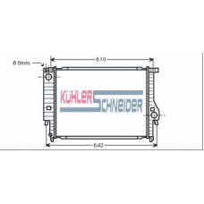 1400071 KUHLER SCHNEIDER Радиатор, охлаждение двигател