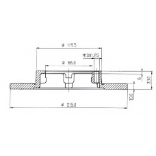BDC3740 QH Benelux Тормозной диск