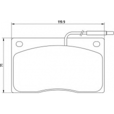 363700200210 MAGNETI MARELLI Комплект тормозных колодок, дисковый тормоз