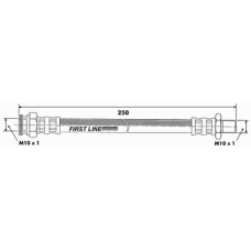 FBH6281 FIRST LINE Тормозной шланг; шланг сцепления