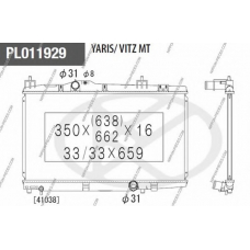 T156A131 NPS Радиатор, охлаждение двигателя