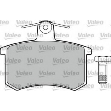 551020 VALEO Комплект тормозных колодок, дисковый тормоз
