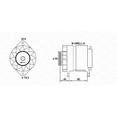 943355168010 MAGNETI MARELLI Генератор