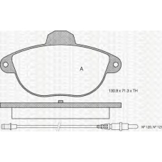 8110 38003 TRIDON Brake pads - front