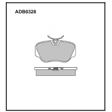 ADB0328 Allied Nippon Тормозные колодки