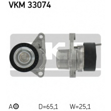 VKM 33074 SKF Натяжной ролик, поликлиновой  ремень