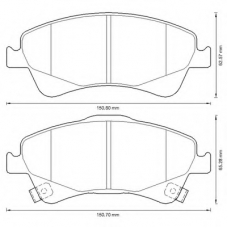 572600B BENDIX Комплект тормозных колодок, дисковый тормоз