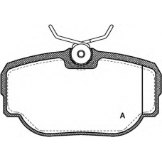 BPA0577.00 OPEN PARTS Комплект тормозных колодок, дисковый тормоз