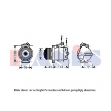 852584N AKS DASIS Компрессор, кондиционер
