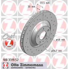 100.3319.52 ZIMMERMANN Тормозной диск