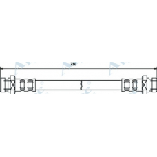 HOS3248 APEC Тормозной шланг