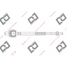 DR1214 DJ PARTS Осевой шарнир, рулевая тяга