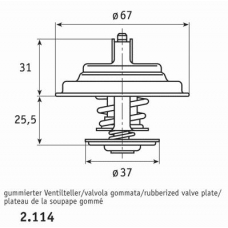 2.114.71 BEHR Термостат, охлаждающая жидкость