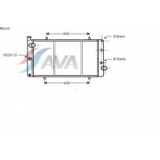 PE2110 AVA Радиатор, охлаждение двигателя