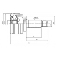 AW1510083 AYWIPARTS Шарнирный комплект, приводной вал