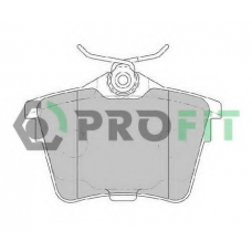 5000-1727 PROFIT Комплект тормозных колодок, дисковый тормоз