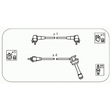 JP225 JANMOR Комплект проводов зажигания