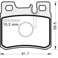 410 MGA Комплект тормозных колодок, дисковый тормоз