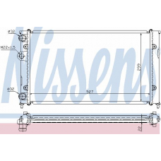 65187A NISSENS Радиатор, охлаждение двигателя