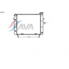 OL2078 AVA Радиатор, охлаждение двигателя