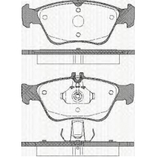 8110 23013 TRISCAN Комплект тормозных колодок, дисковый тормоз