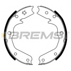 GF0356 BREMSI Комплект тормозных колодок, стояночная тормозная с