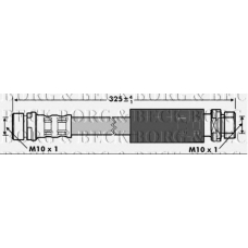 BBH6967 BORG & BECK Тормозной шланг