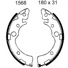 01568 BSF Комплект тормозных колодок