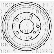 BBR7069 BORG & BECK Тормозной барабан