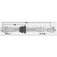 BBH6771 BORG & BECK Тормозной шланг