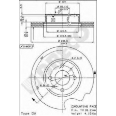 BS 7888 BRECO Тормозной диск