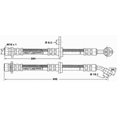 FBH6205 FIRST LINE Тормозной шланг