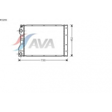 RT2293 AVA Радиатор, охлаждение двигателя