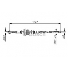 1 987 477 327 BOSCH Трос, стояночная тормозная система