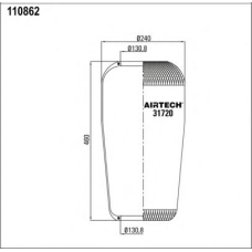 31720 Airtech Кожух пневматической рессоры