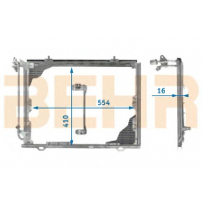 7401026 BEHR Радиатор кондиционера