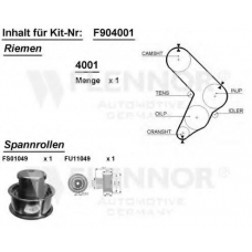 F904001 FLENNOR Комплект ремня грм