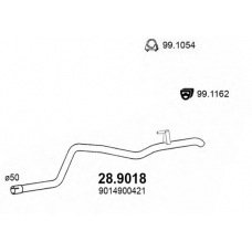 28.9018 ASSO Труба выхлопного газа
