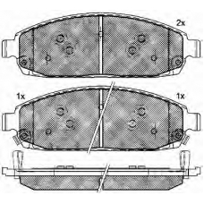 10925 BSF Комплект тормозных колодок, дисковый тормоз