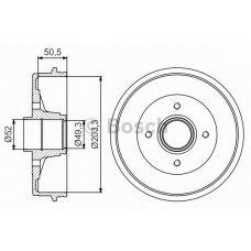 0 986 477 210 BOSCH Тормозной барабан