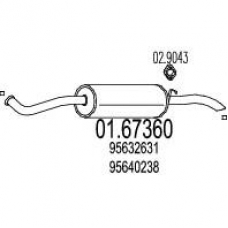 01.67360 MTS Глушитель выхлопных газов конечный