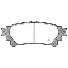 BPA1395.00 OPEN PARTS Комплект тормозных колодок, дисковый тормоз